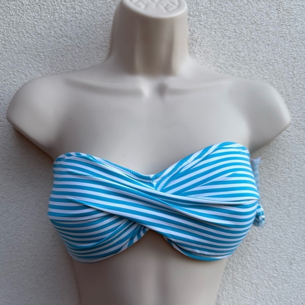 Tommy Bahama caribeTwist Bandeau Stripped Bra‎ medium